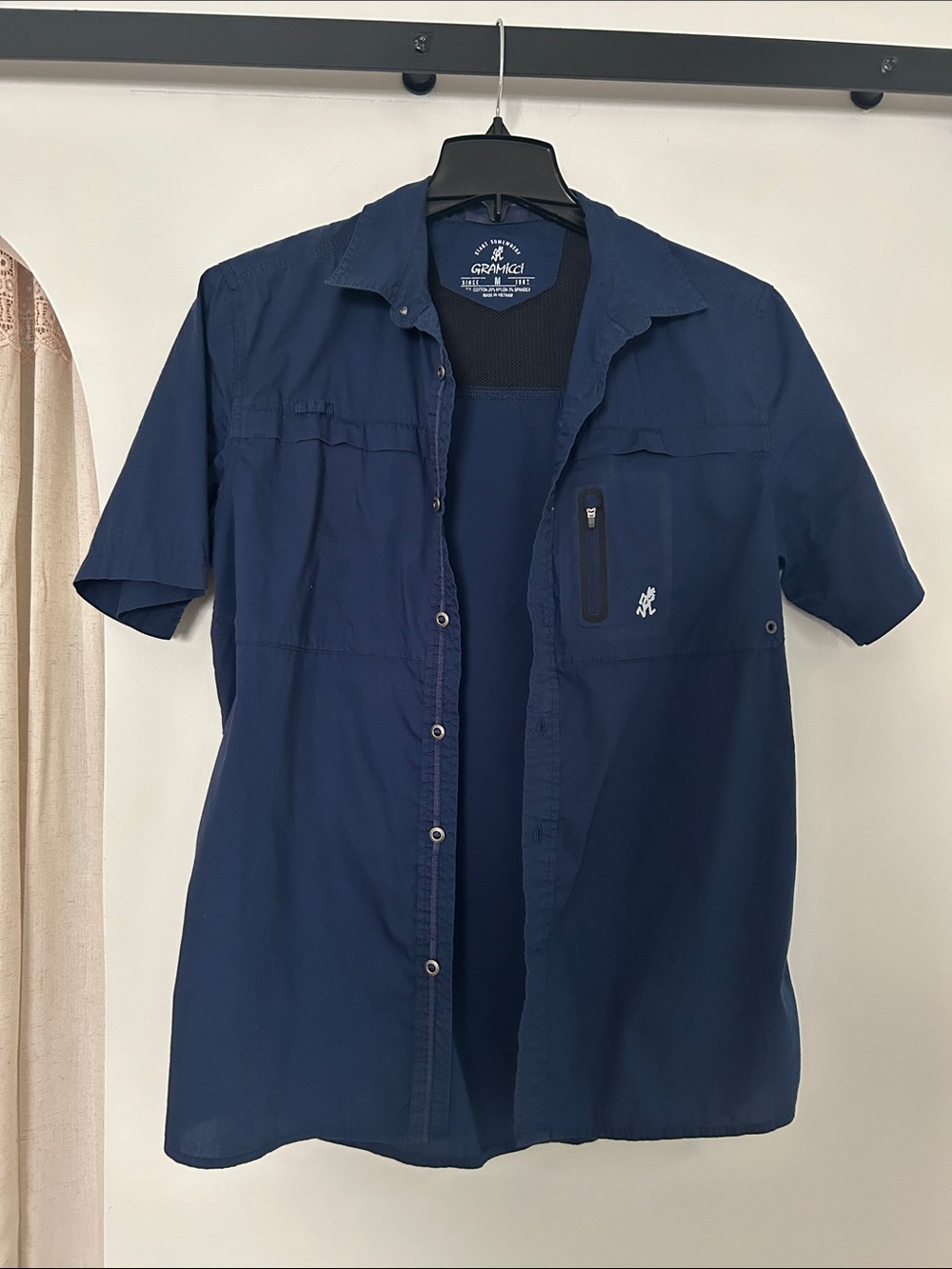 Men's Gramicci fishing shirt - Navy